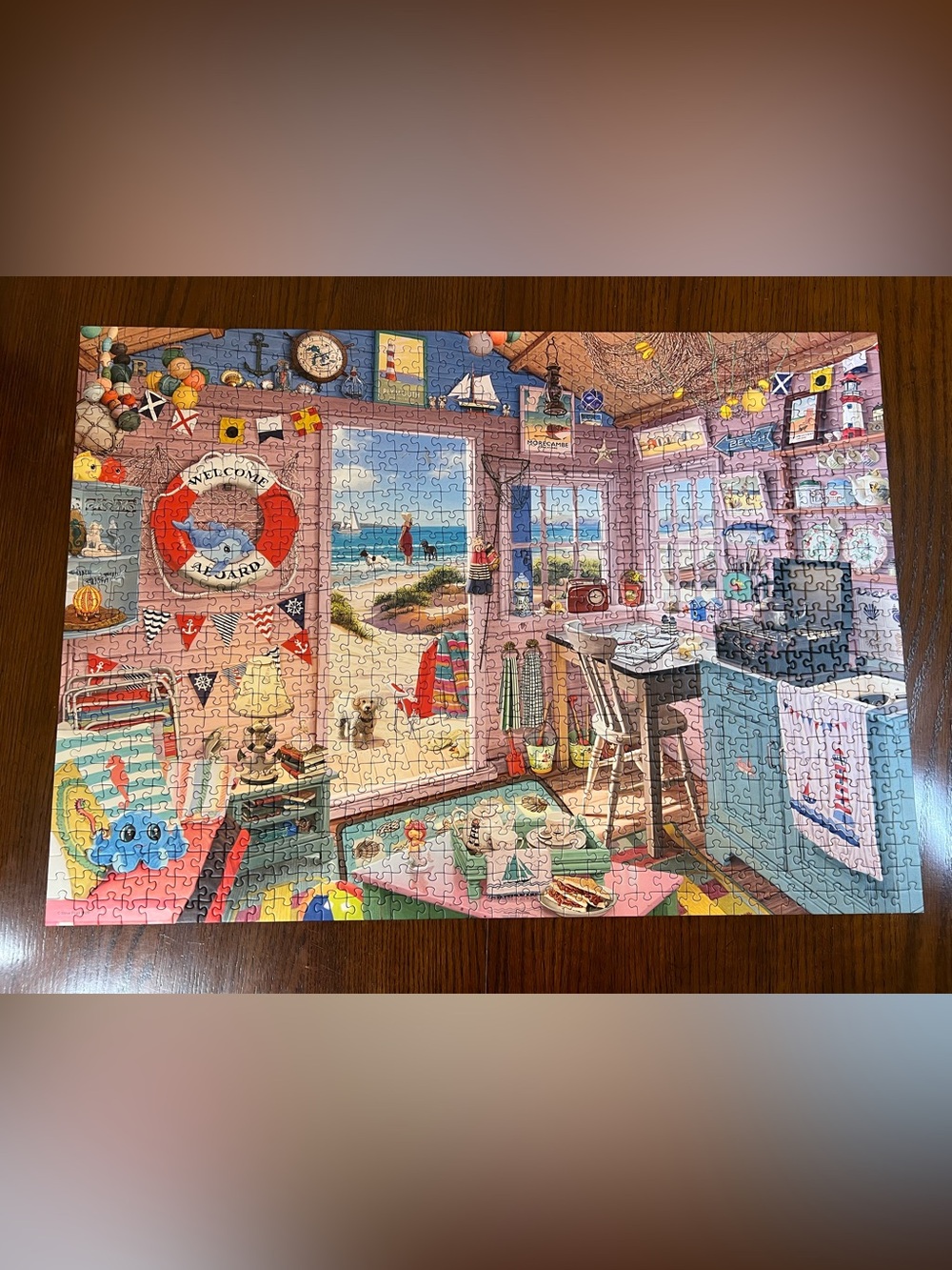 Ravensburger My Haven The Beach Hut 1000 pc puzzle - Picture 2 of 2